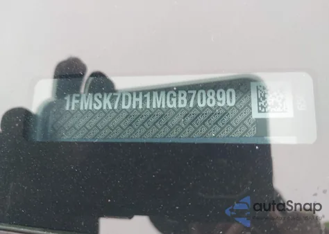 2021 Ford Explorer Xlt из США, поврежденный, VIN 1FMSK7DH1MGB70890